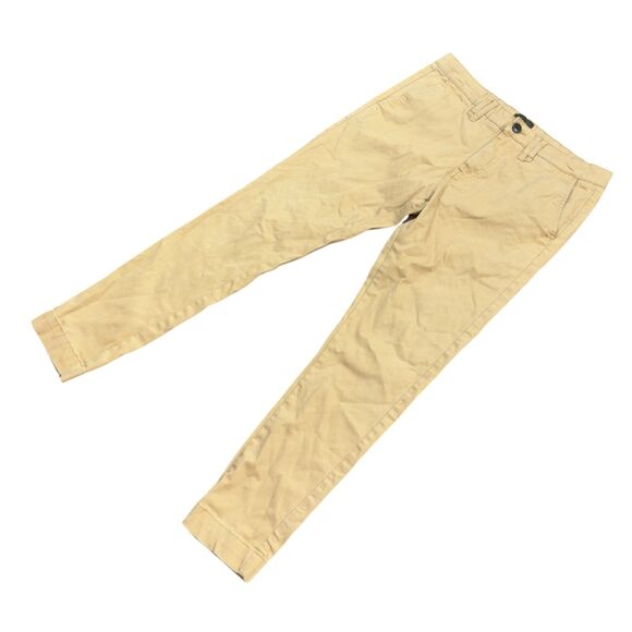 JACHS New York Chino Pants Mens 32x30 Tan Straight Leg Slim Fit Slash Pockets - Picture 2 of 7